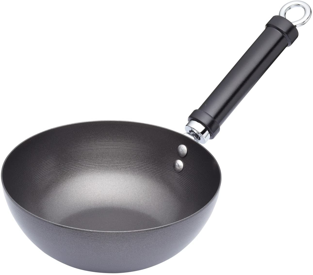 KitchenCraft Kitchen Craft Pure Oriental Wok Carbon Steel Non-Stick, 20 cm