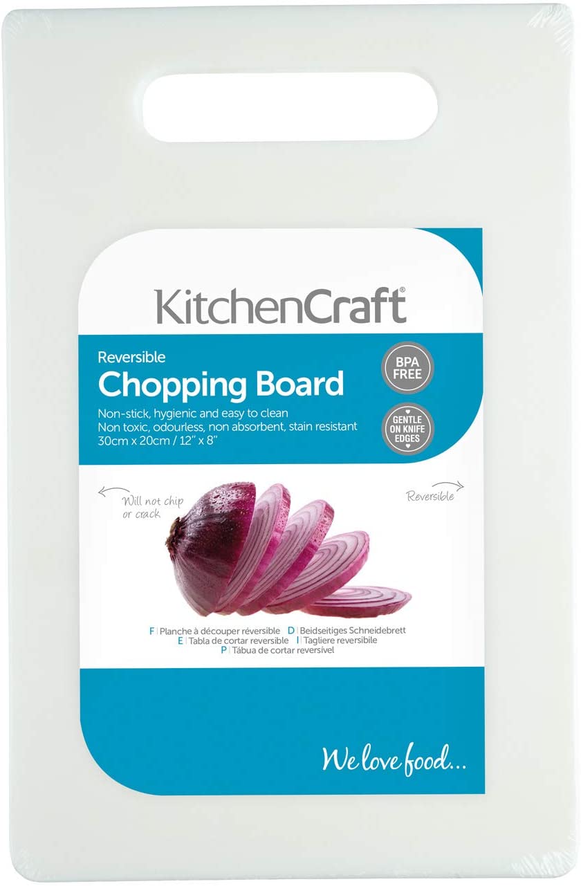 KitchenCraft Kitchen Craft Small Polyethylene Chopping Board, 30 x 20 cm