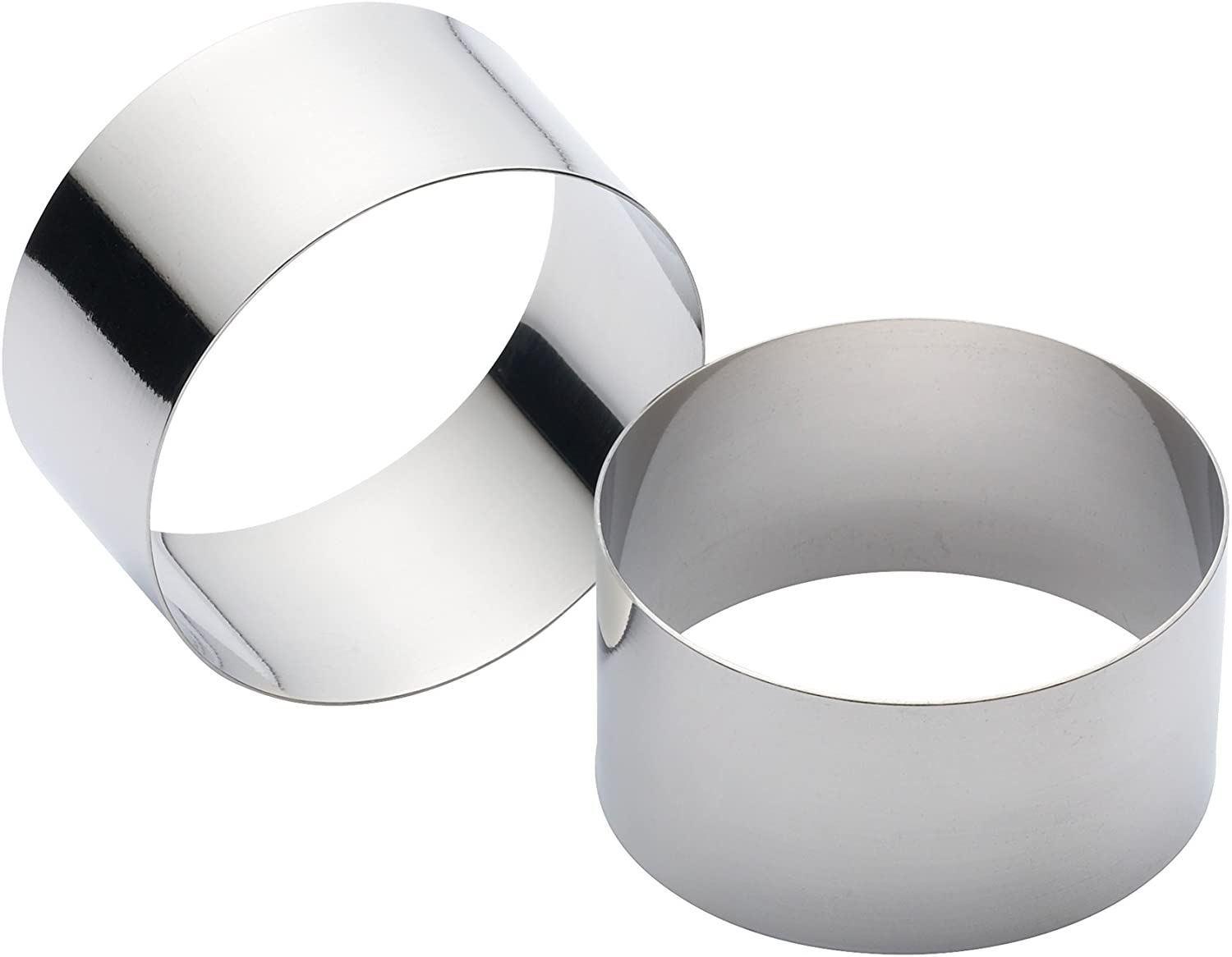 Kitchen Craft Stainless Steel Cooking Rings , Set of 2