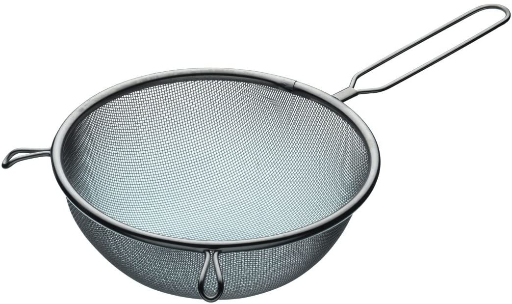 KitchenCraft Kitchen Craft Stainless Steel Round Strainer / Sieve, 18cm