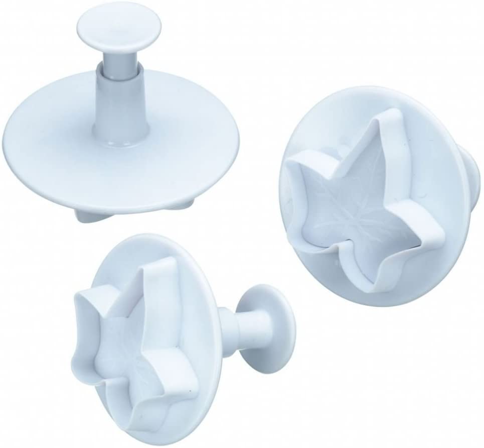 Kitchen Craft Sweetly Does It Ivy Leaf Fondant Plunger Cutters, Set of 3