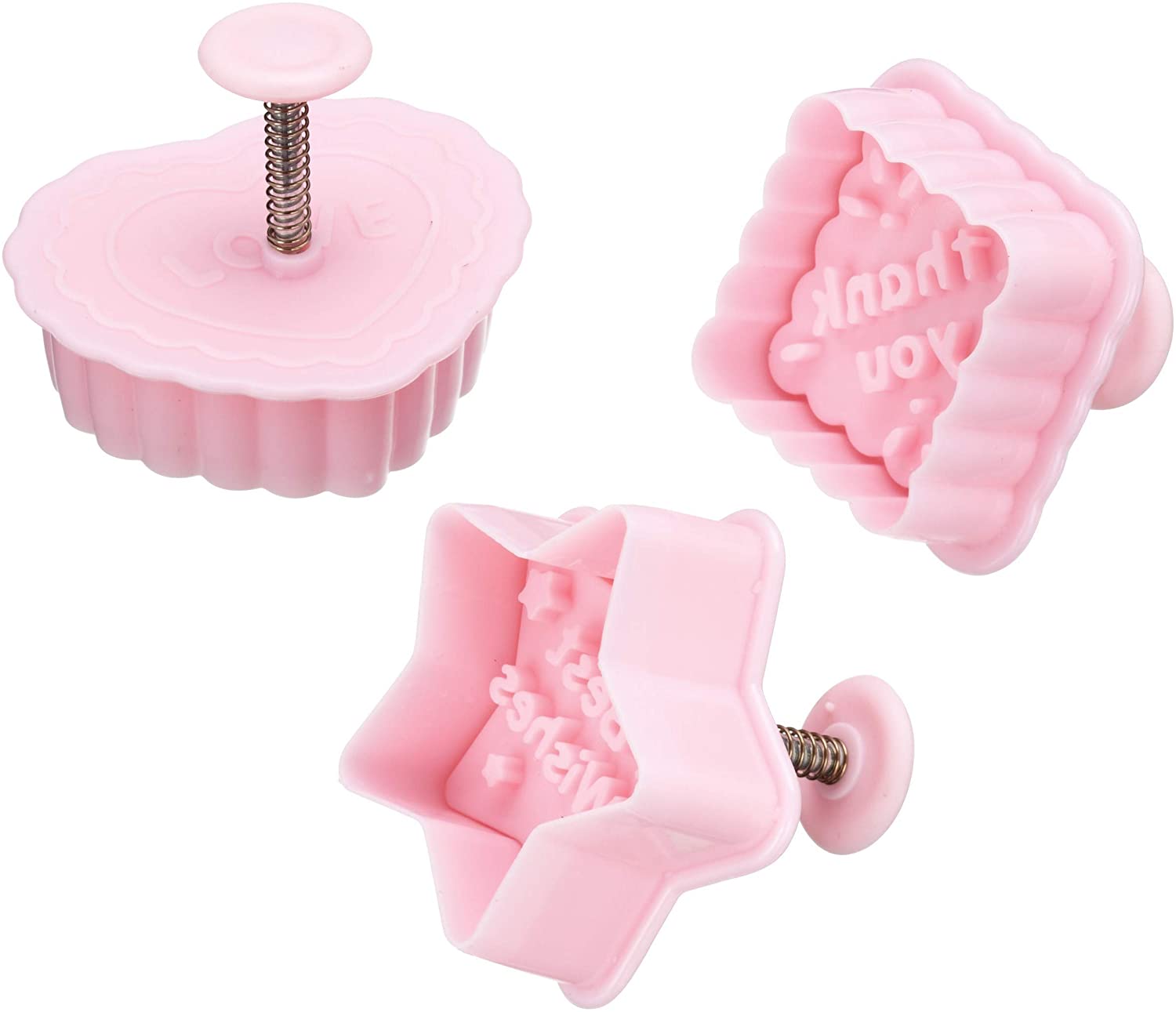 KitchenCraft Kitchen Craft Sweetly Does It Message Plunger Cutters