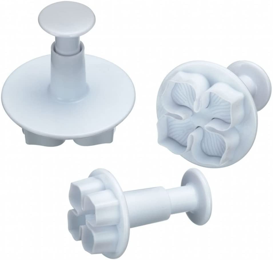 KitchenCraft Kitchen Craft Sweetly Does It Pansy Fondant Plunger Cutters, Set of 3