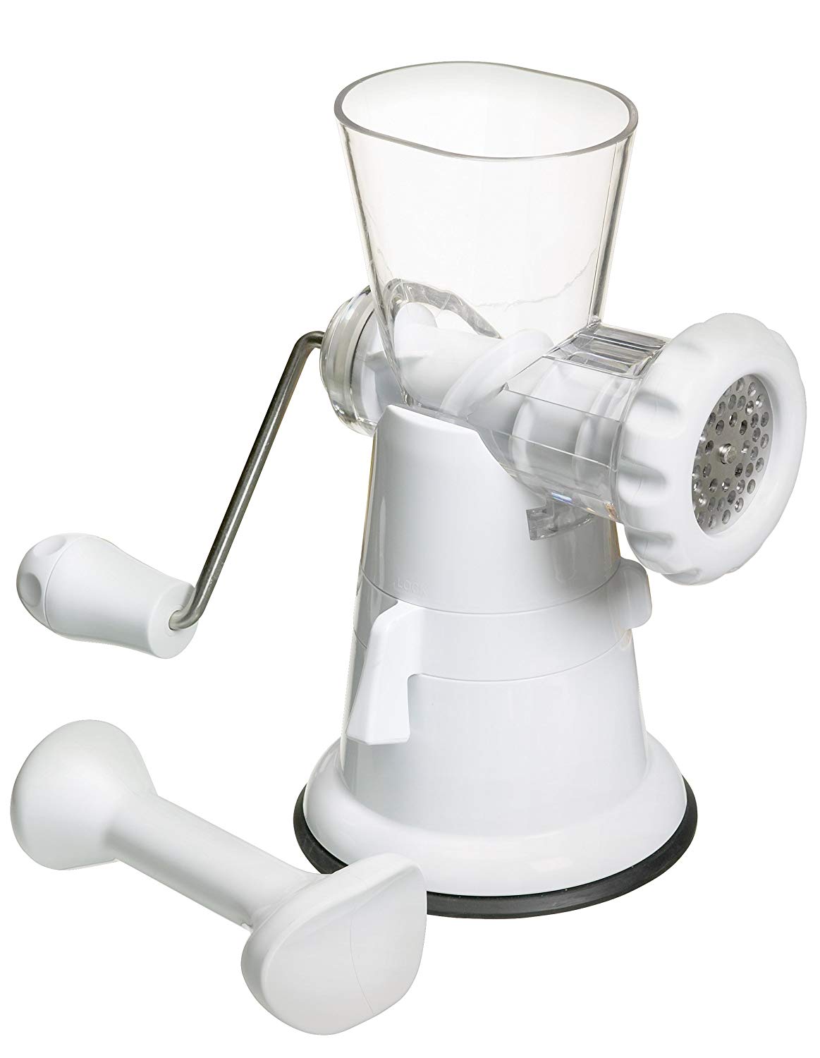KitchenCraft Kitchen Craft White Plastic Mincer With Suction Clamp