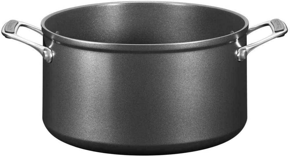 KitchenAid cooking pot, aluminum, black / silver, 24 cm