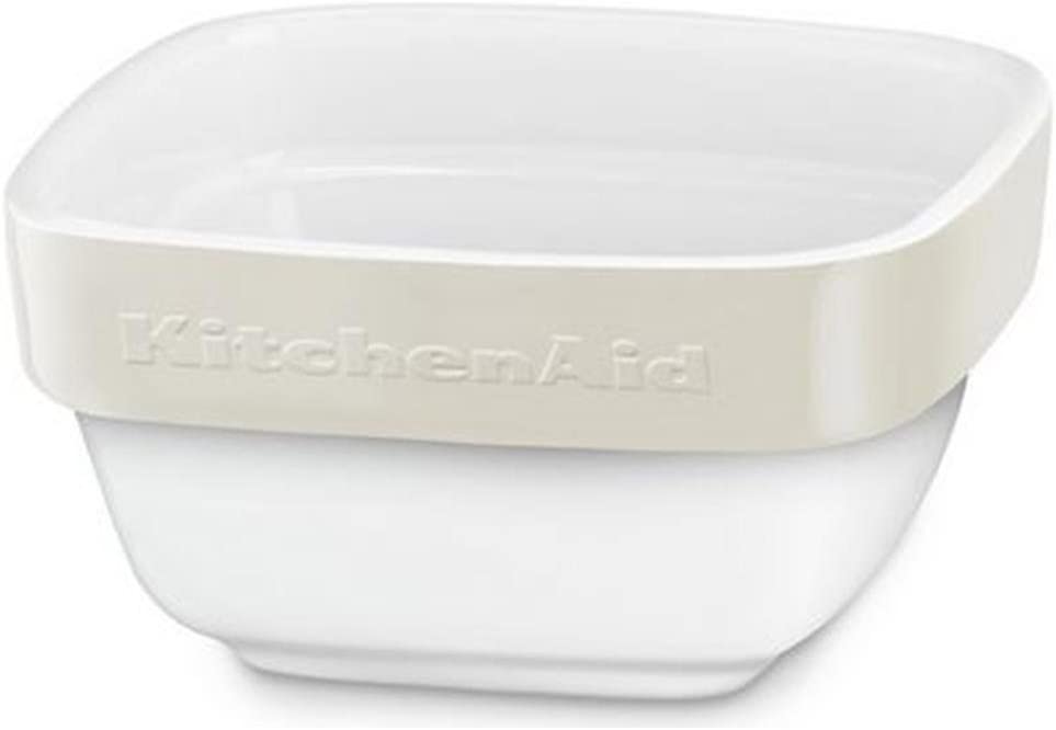 KitchenAid KBLR 04RMAC Oven Dish - Ceramic - 10 x 10 x 5 cm, White/Beige