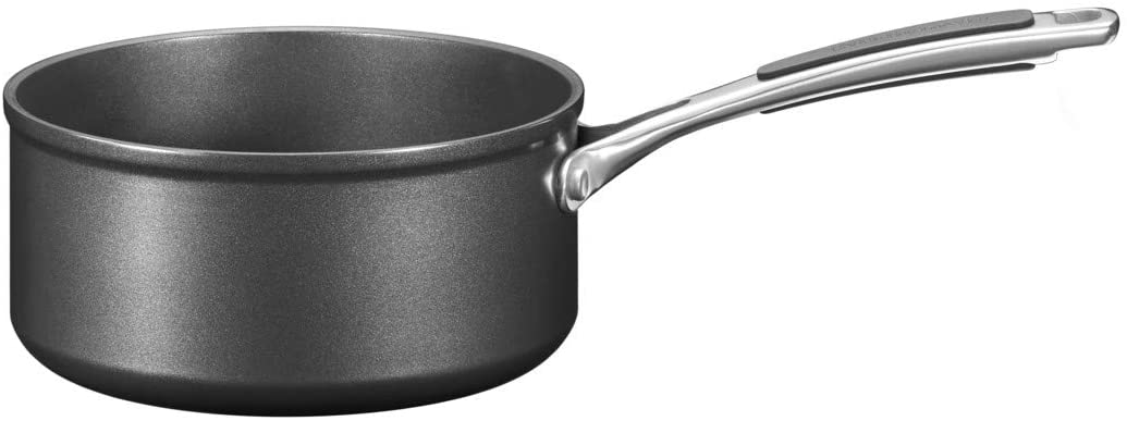 KitchenAid KC2H120PLKD Saucepan Aluminium 16 x 16 x 6 cm, Black/Silver