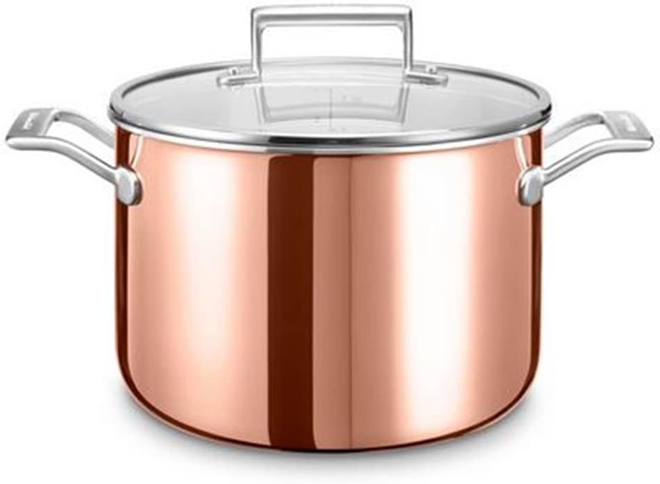 KitchenAid KC2P80SCCP Cooking Pot Stainless Steel 24 X 24 X 16 cm Silver/Copper