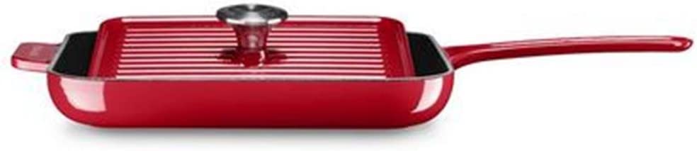 KitchenAid KCI10GPER Cast Iron Grill and Panini Press Cookware - Empire Red