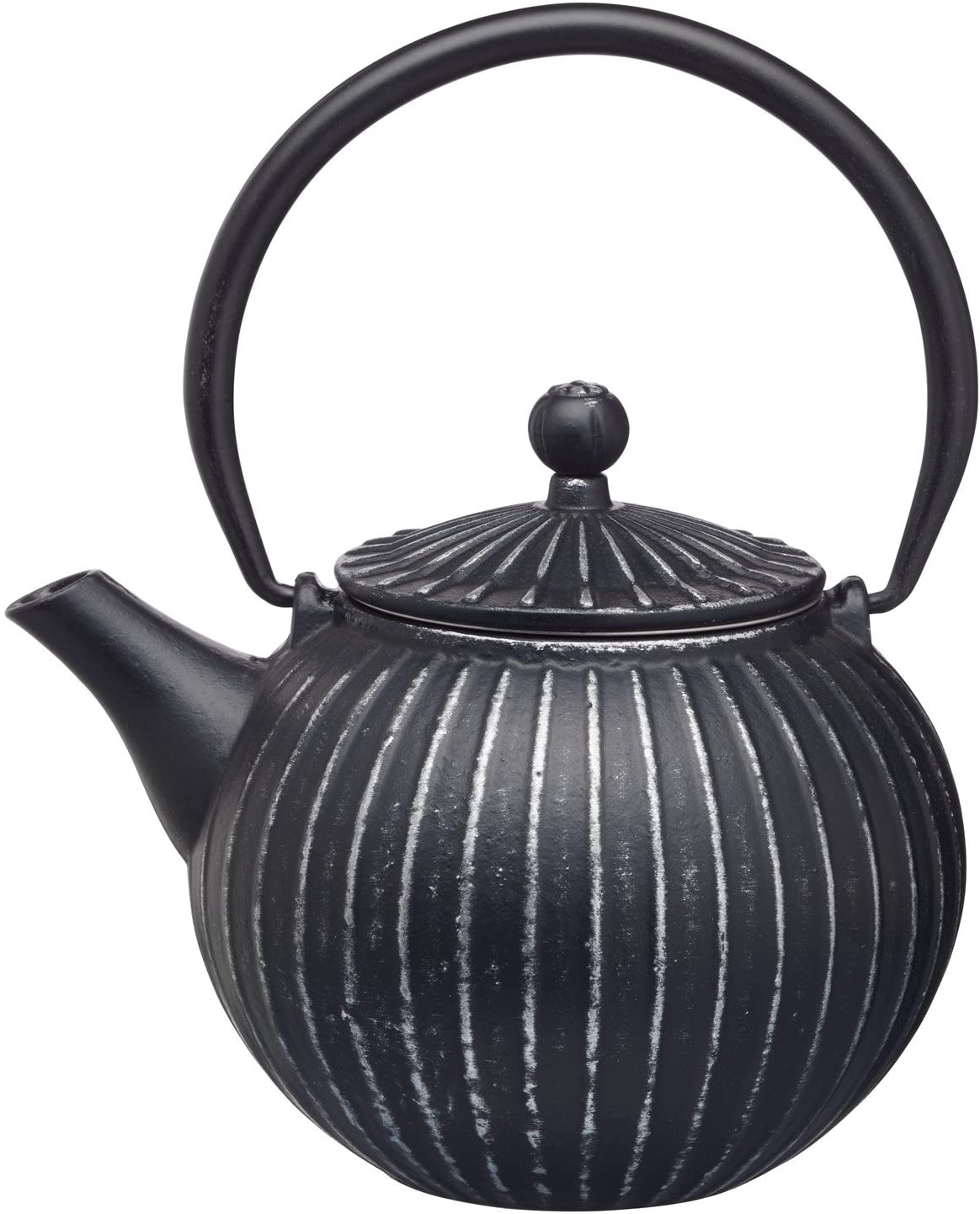KitchenCraft Le\'Xpress Japanese Style Cast Iron 2 Cup Teapot with Infuser, Black 500 ml