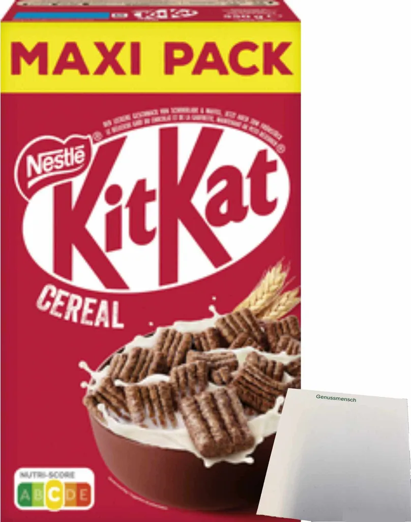 KitKat Cereal Maxi Pack (550g Packung) + usy Block