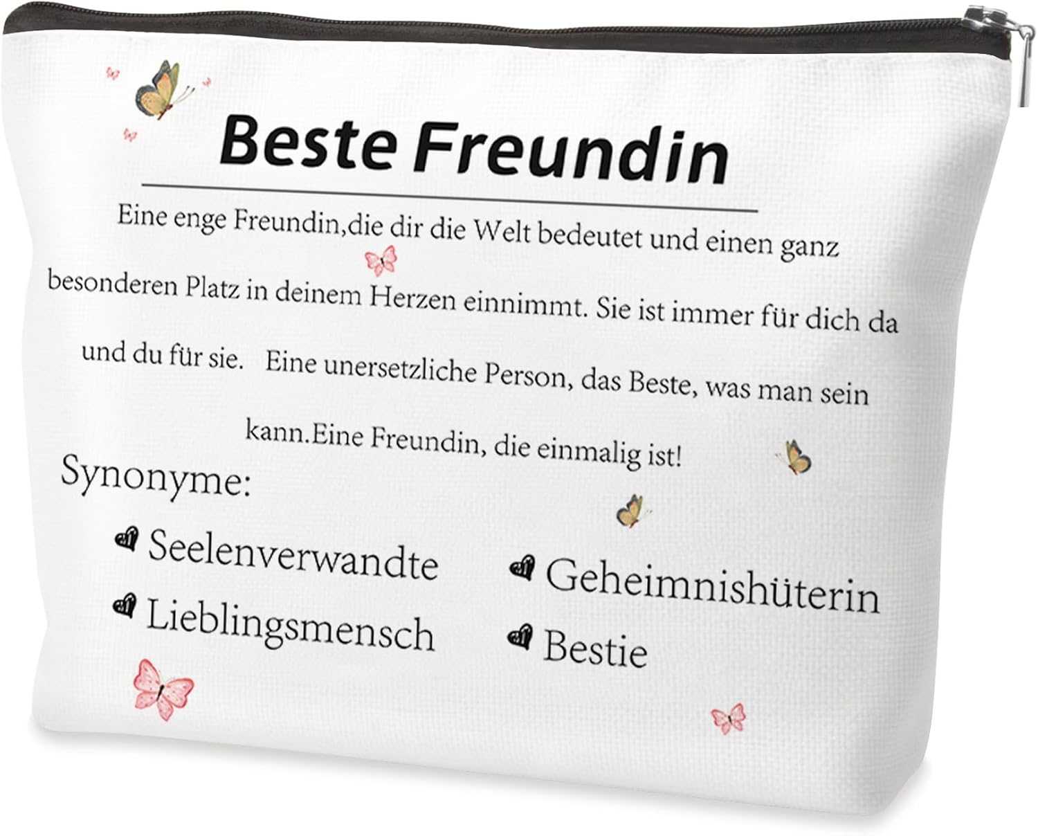 Birthday Gift for Women, Farewell Gift Colleagues, Gift Sister, Gift Christmas, Friendship Gifts, Gift Friend, Gifts Cosmetic Bag Courage Gift, Motivational Gifts, Cosmeticcase-best friend