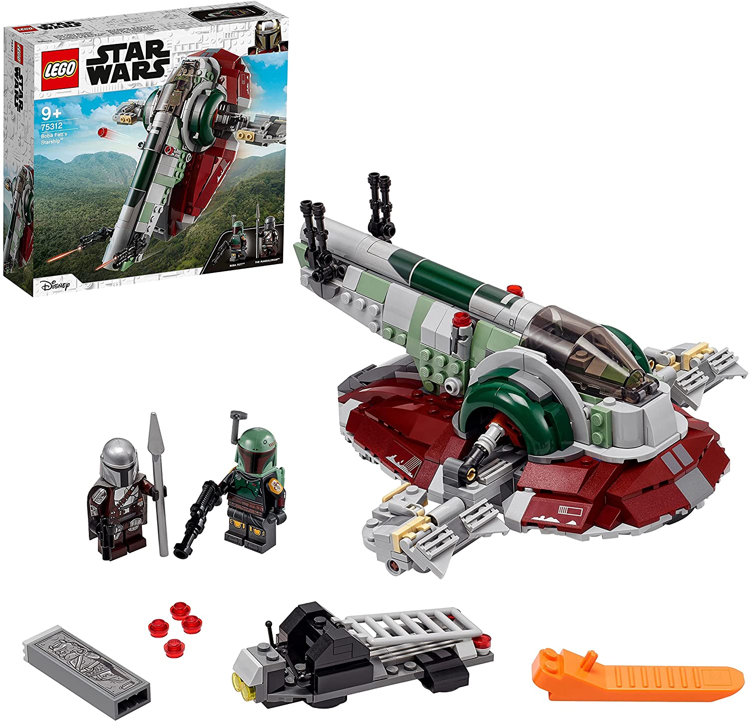 LEGO 75312 Star Wars Boba Fetts Starship™ Construction Kit for Children fro