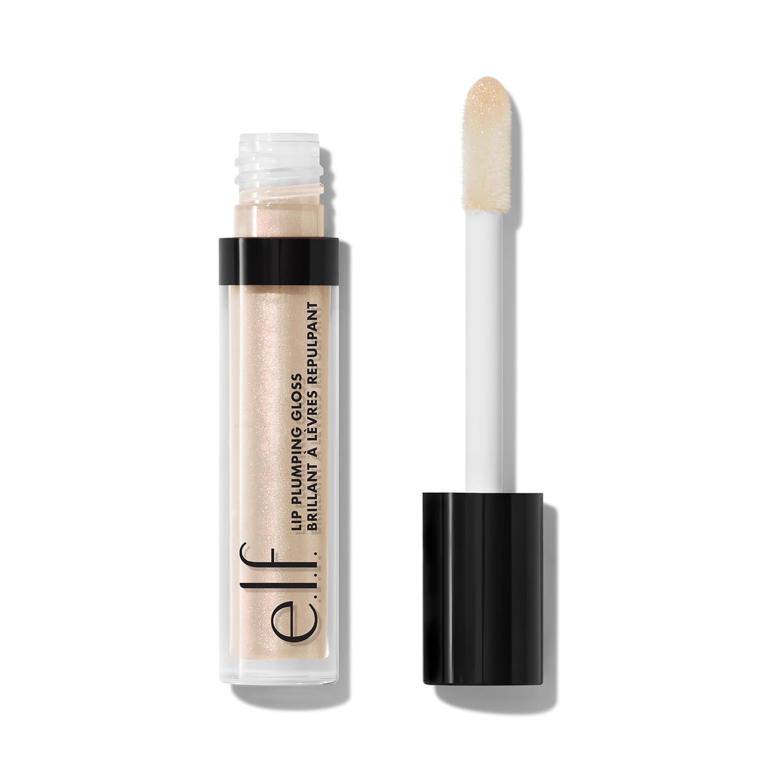 eleven. Lip Plumping Gloss, High Gloss Liquid Lip Color, Provides Fuller Lips and a Fuller Pout, Moisturizing Formula, Vegan & Cruelty Free, Pink Sugar, 2.7 ml
