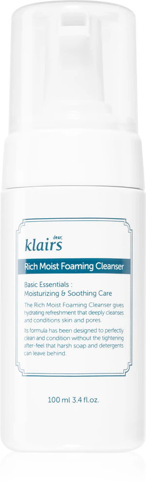Klairs Rich Moist Foaming Cleanser Cleansing foam with moisturizing effect