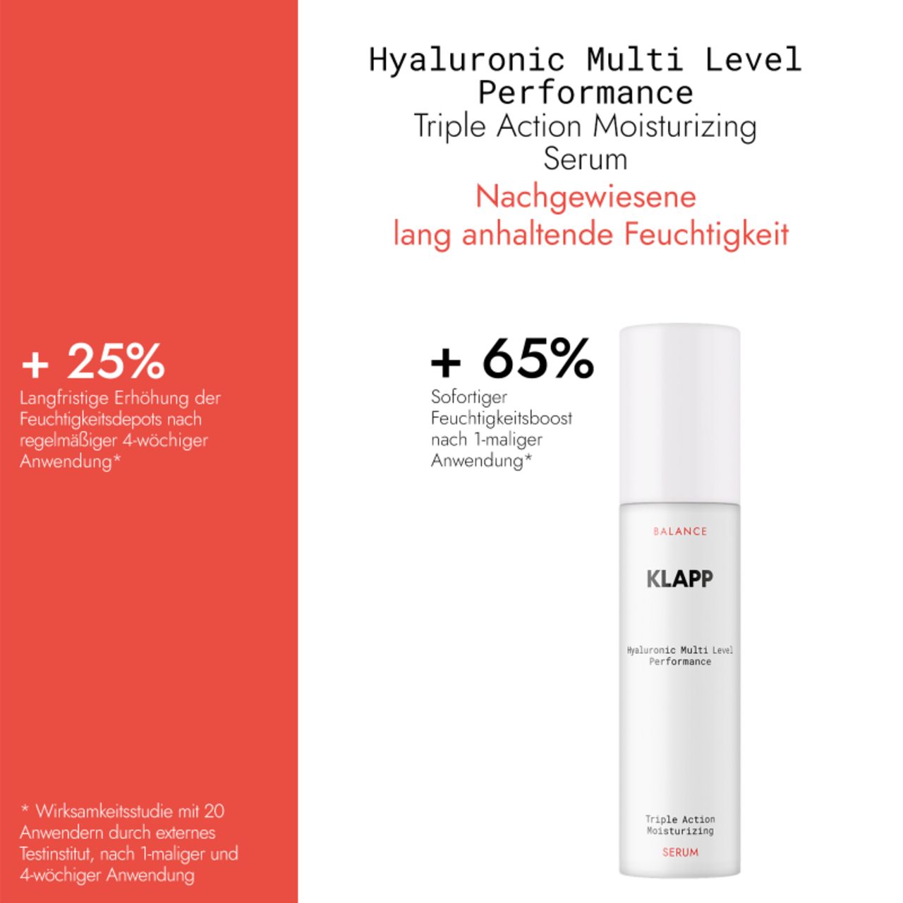 Klapp, Hyaluronic Multi Level Performance Triple Action Moisturizing Power Duo Set