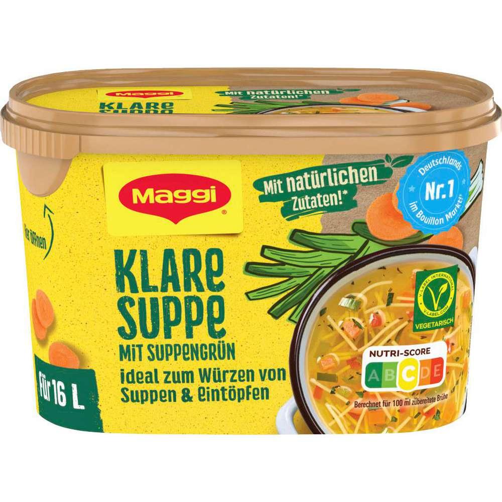 Clear soup with vegetables