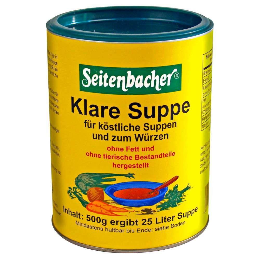 Clear soup, without animal ingredients