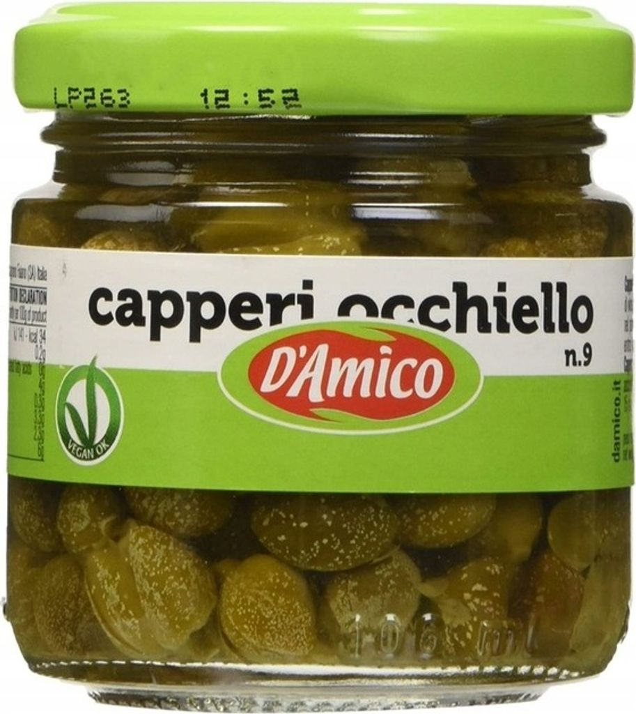 Small capers in wine vinegar 100g - DAmico