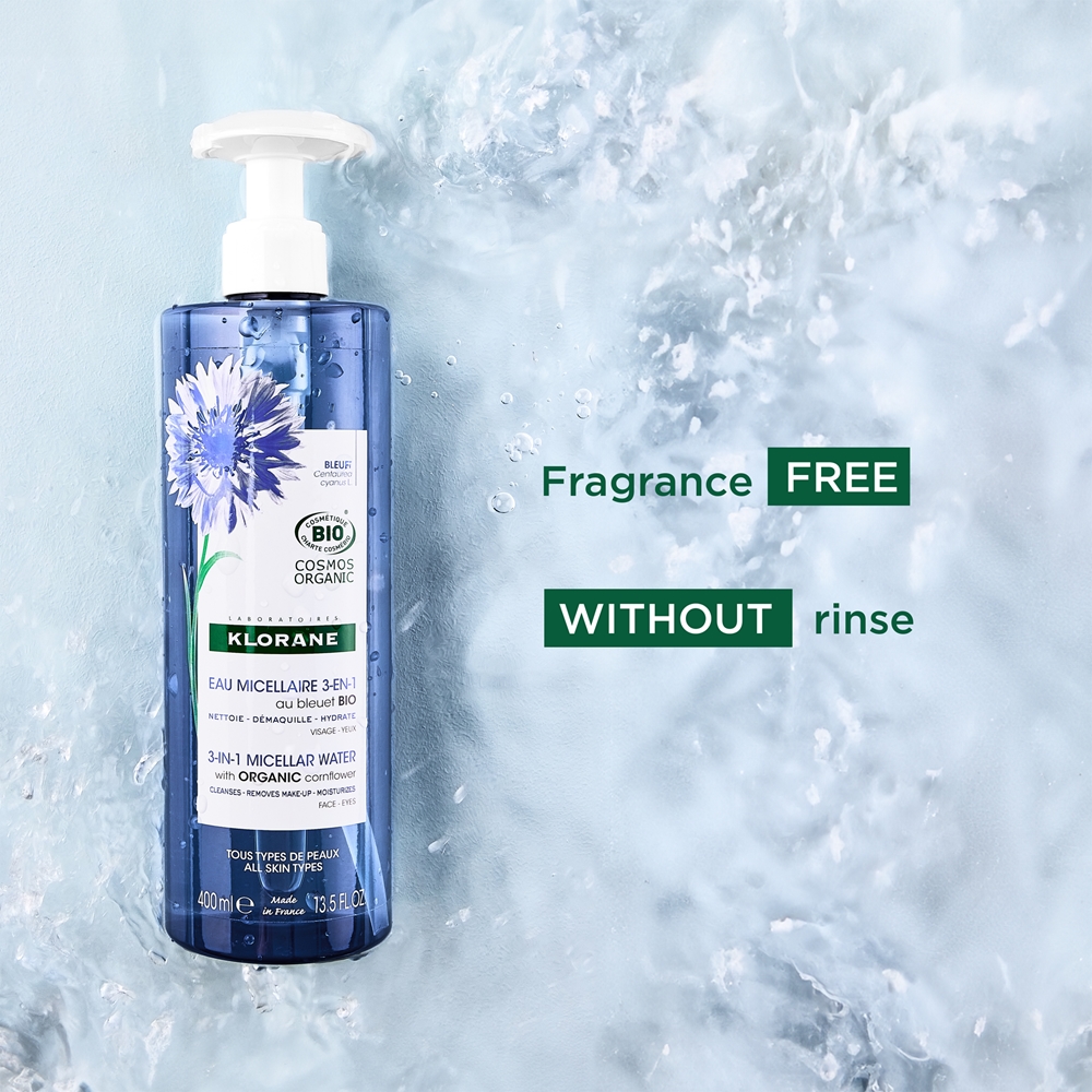 Klorane Cornflower micellar water 3 in 1