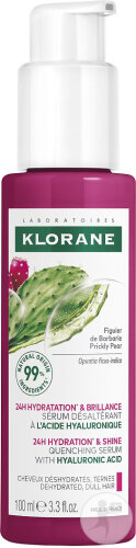 Klorane Moisturizing & Shine Serum With Prickly Pear & Hyaluronic Acid Pump Bottle 100ml
