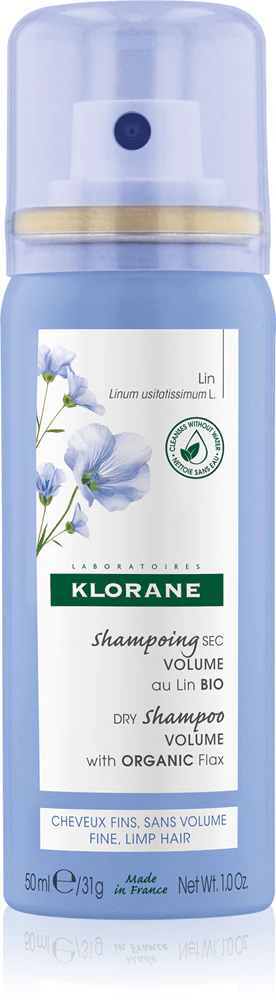 Klorane Flax Fiber Dry Shampoo for soft and tired hair