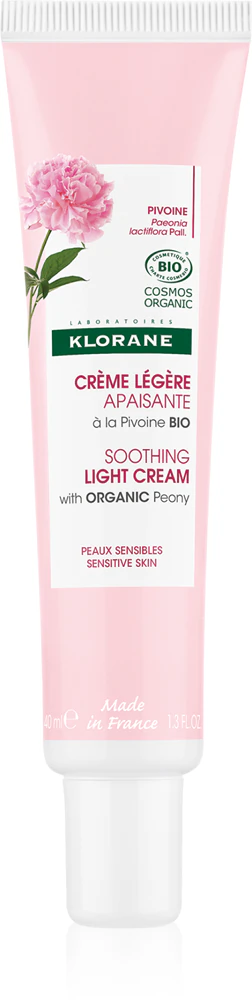 Klorane Peony Soothing Light Cream light, soothing cream for sensitive skin