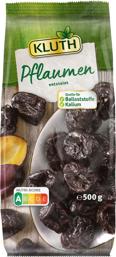 Kluth Pflaumen entsteint reich an Ballaststoffen Premium 500g