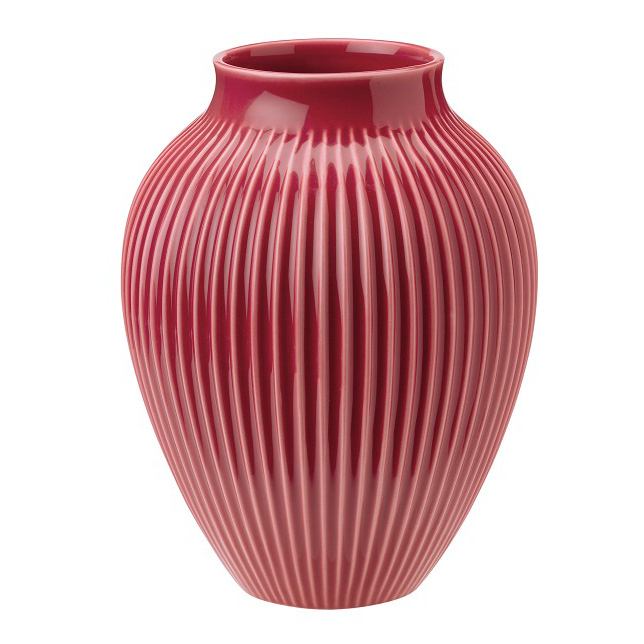 Knabstrup Vase Fluted 20Cm