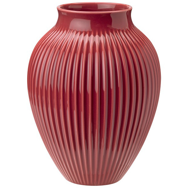 Knabstrup Vase Fluted 27Cm