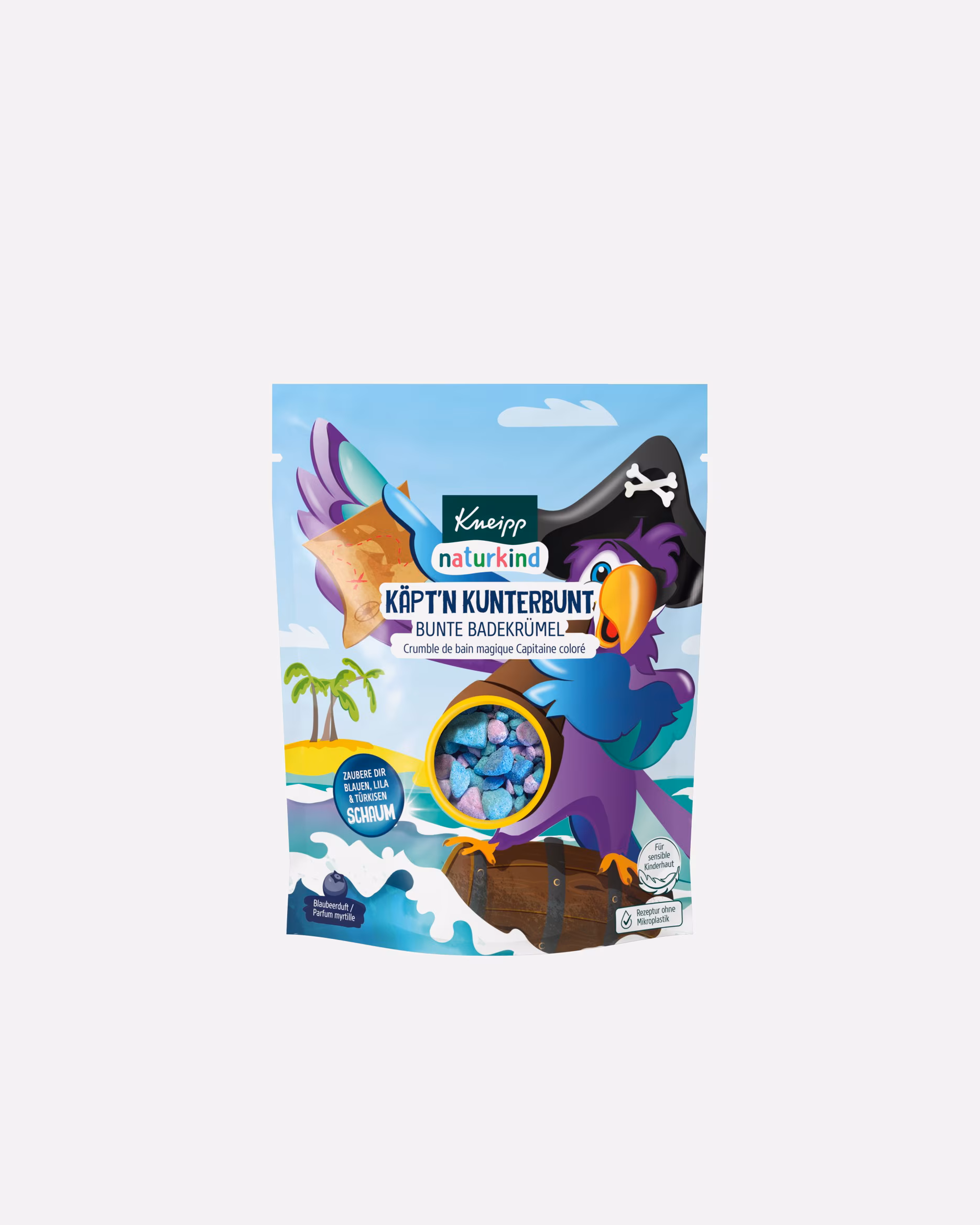 Kneipp bath additive Naturkind colorful bath crumbs Käptn Kunterbunt