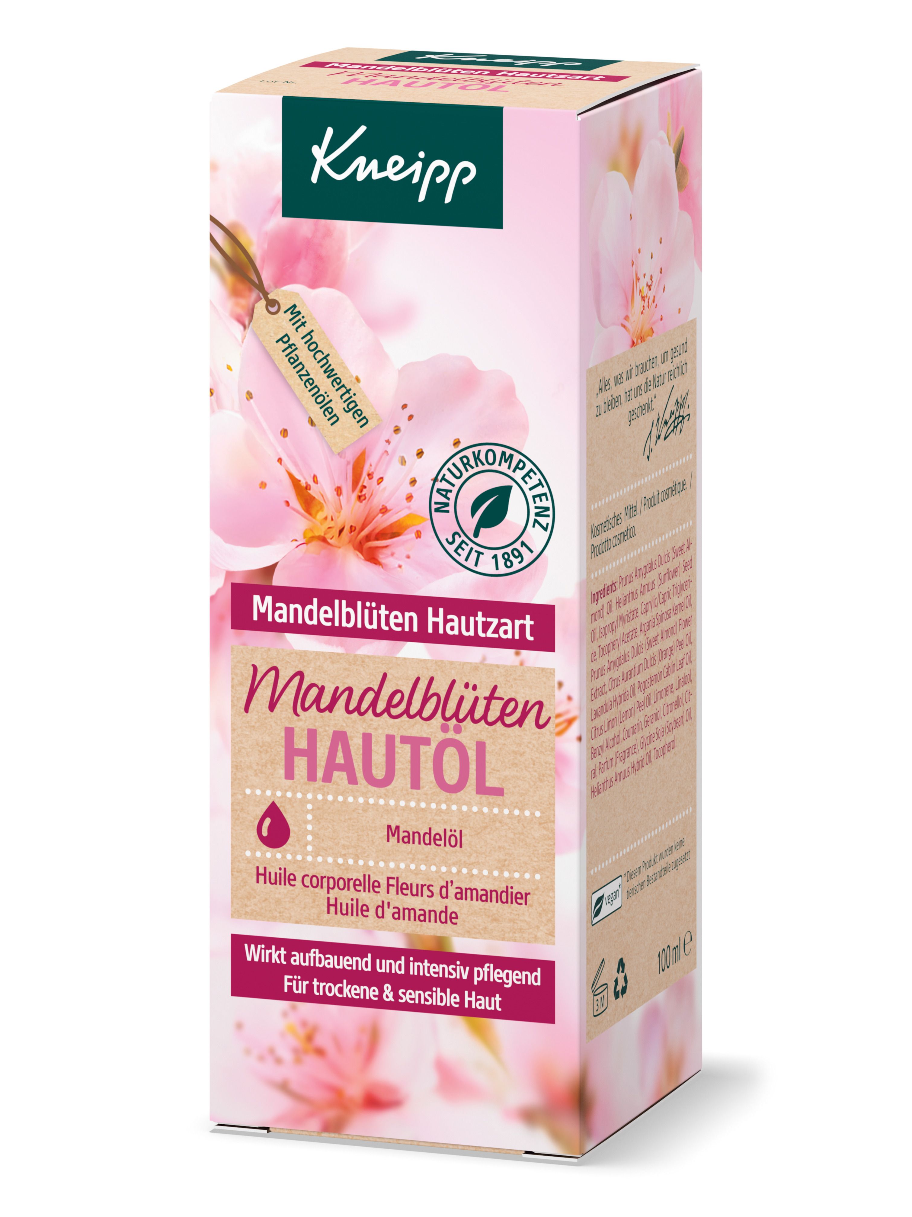 Kneipp almond blossom skin oil