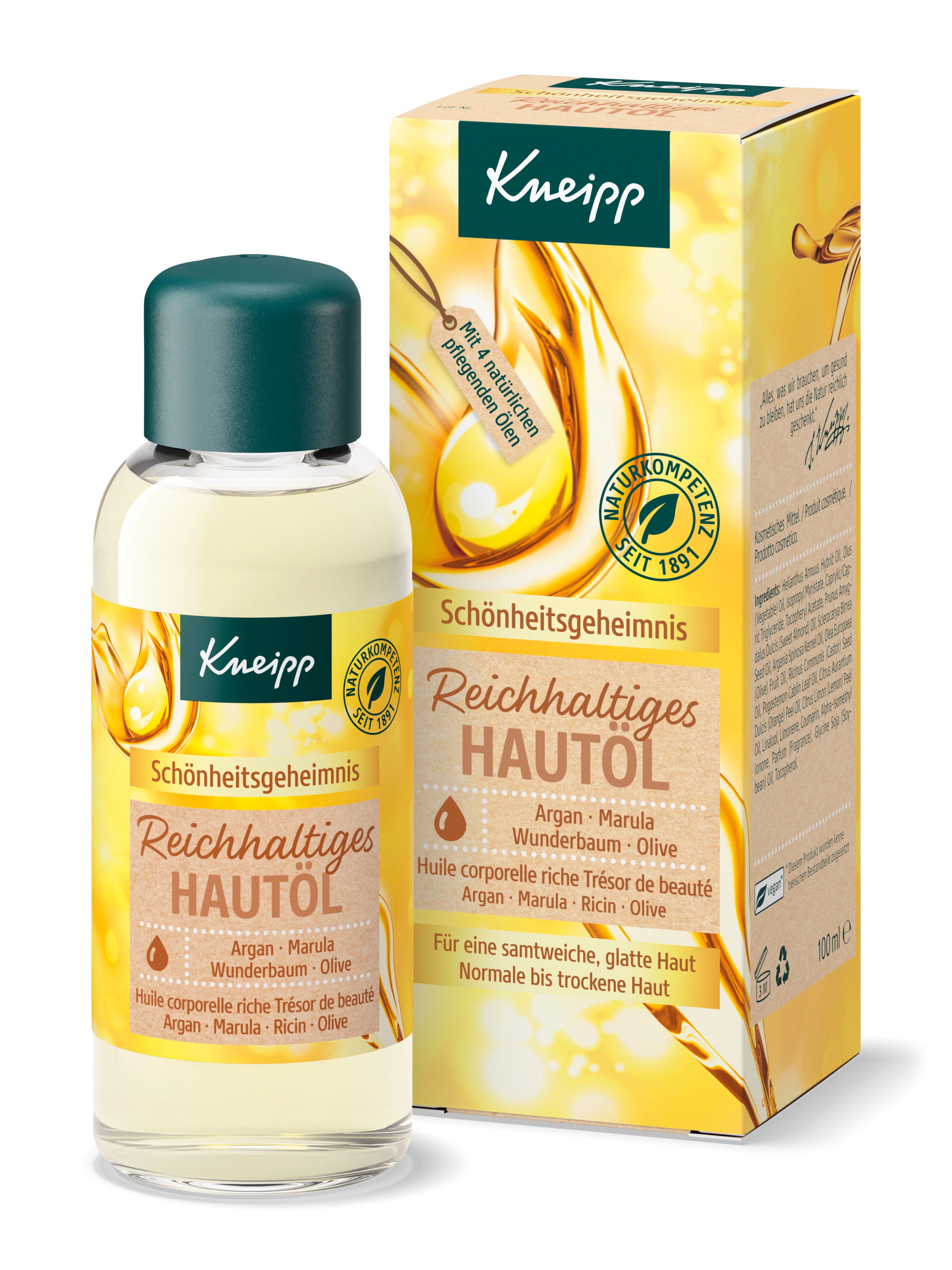 Kneipp® Rich skin oil beauty secret