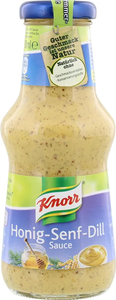 Knorr Honey Mustard Sauce mild with dill perfect for poultry 250ml