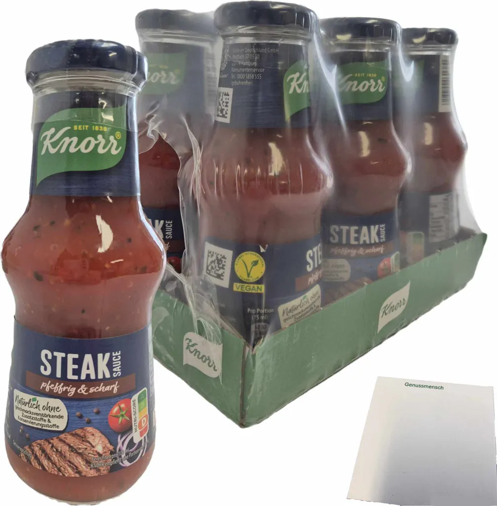 Knorr Steak Sauce pack of 6 (6x250ml glass) + usy block