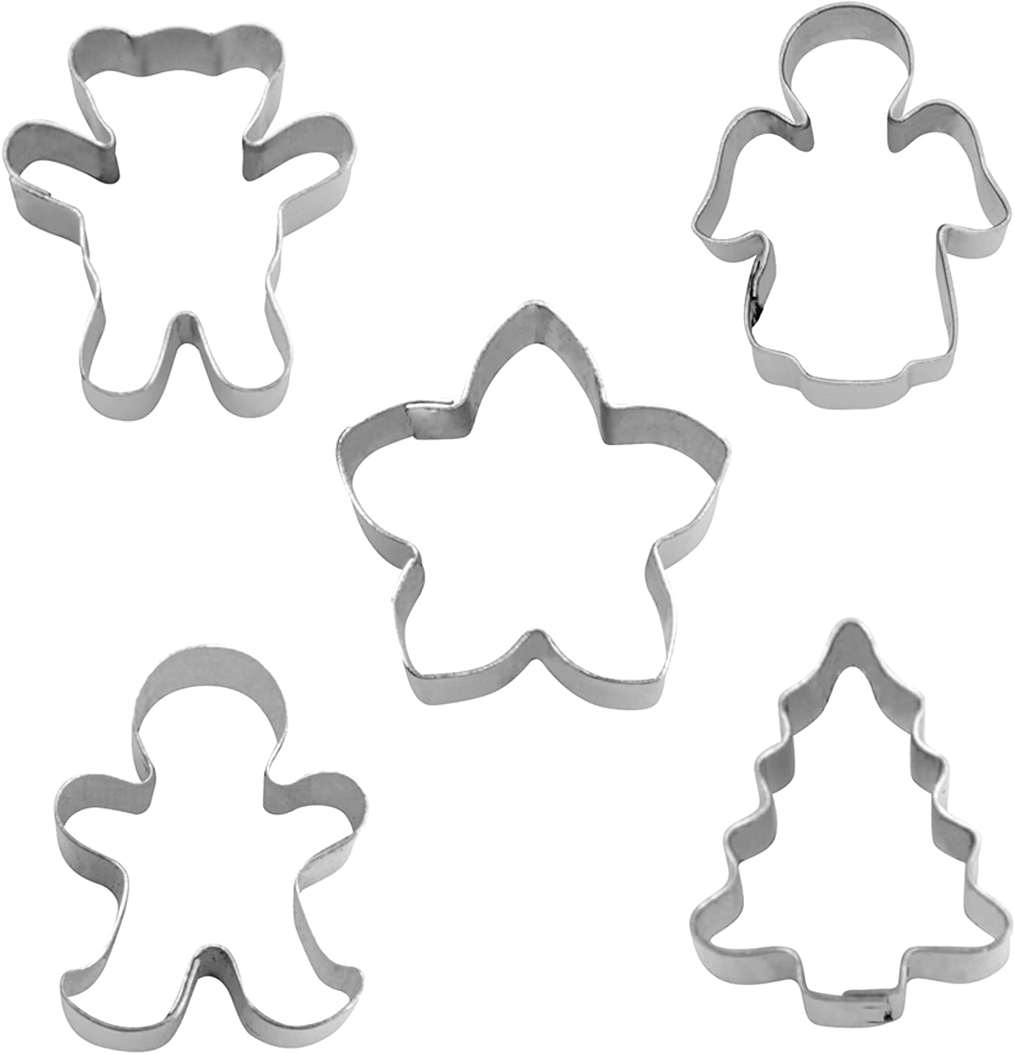 Staedter Städter 004603 Christmas Cookie Cutter – Mini – Set of Cookie Cutters, Stainless Steel, Silver