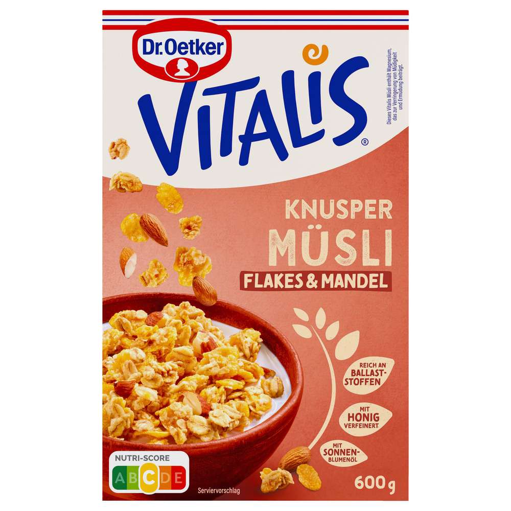Vitalis crunchy muesli, flakes & almond