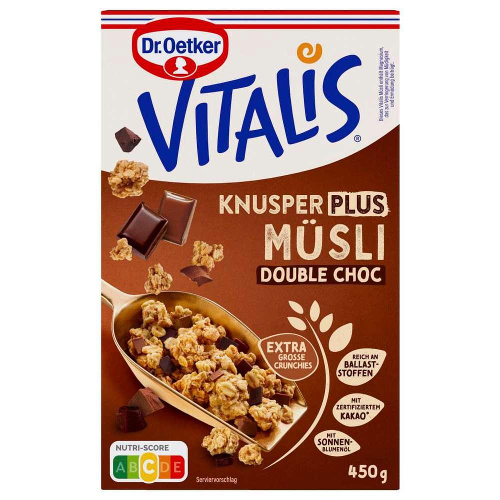Crunchy muesli Vitalis, Plus Double Chocolate