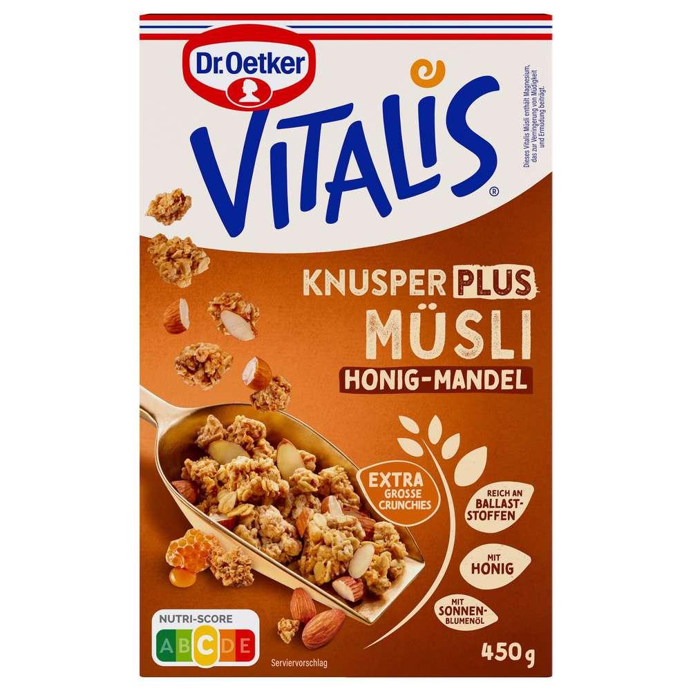 Vitalis crunchy muesli, plus honey almond