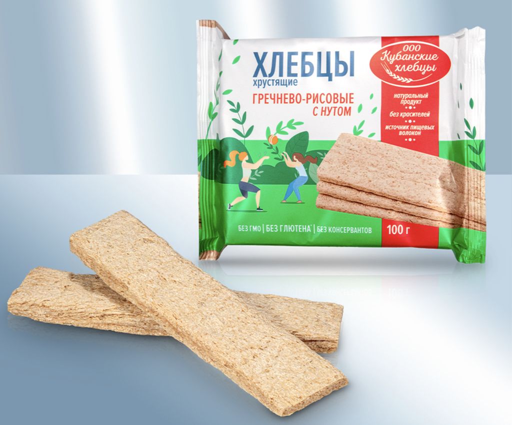 Crispy bread buckwheat flour and chickpea flour 100g
