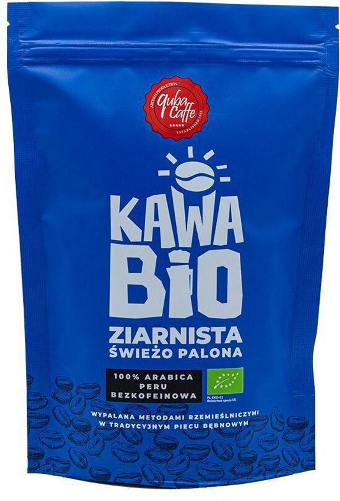 CAFFEINE-FREE ARABICA COFFEE BEANS 100% 250 g - QUBA CAFFE