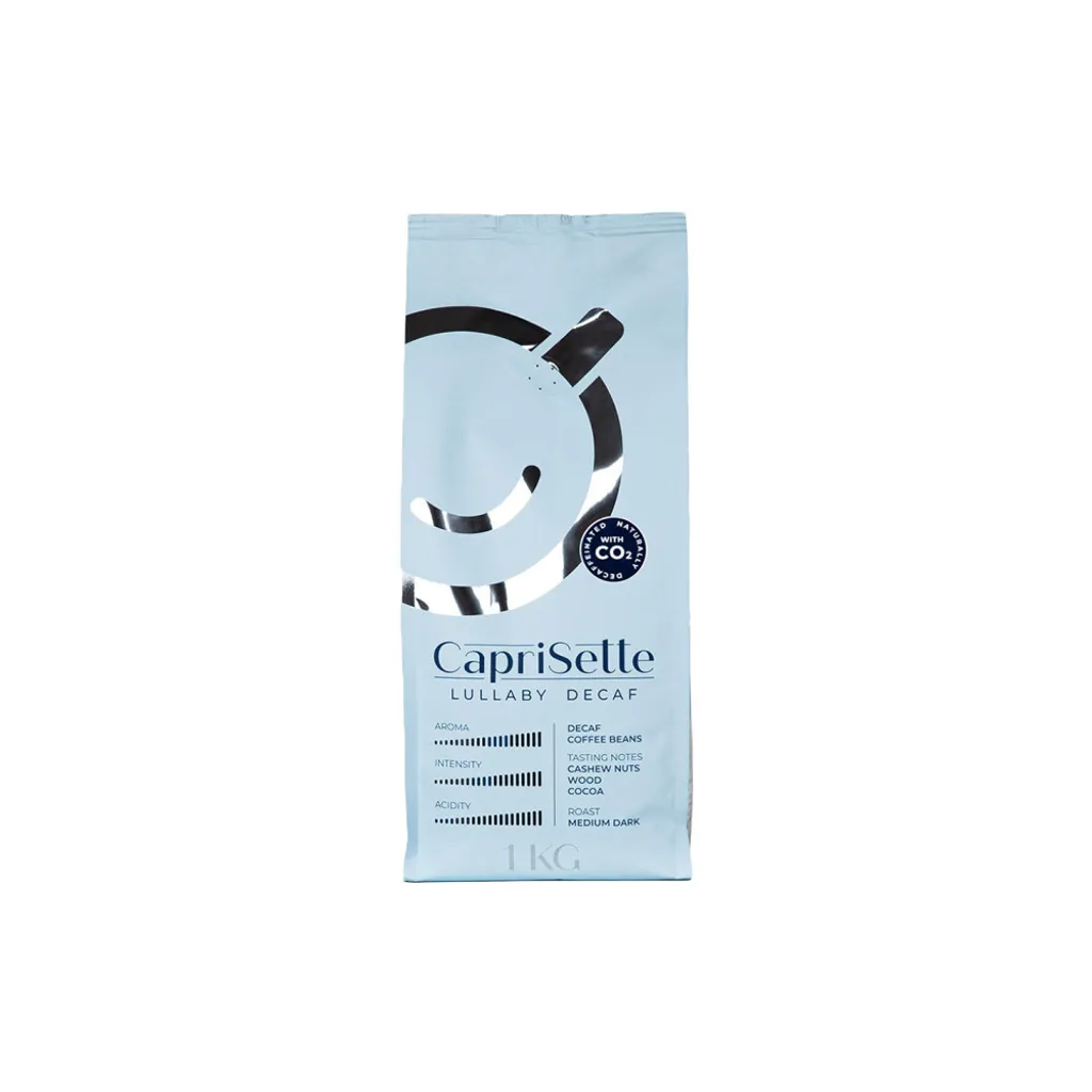 Caffeine-free coffee beans Caprisette Lullaby Decaf, 1 kg