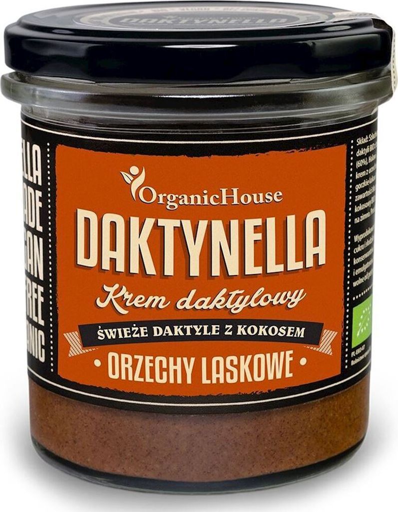 Kokos- und Dattel-Haselnusscreme, glutenfrei,280 g -Haus (Dactynella)