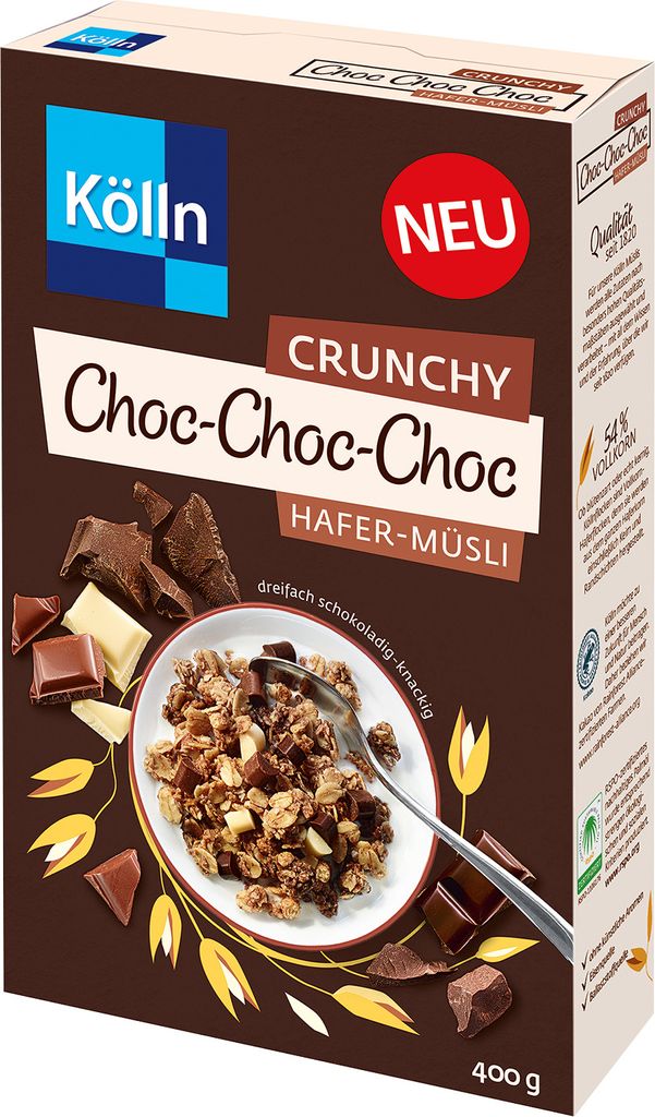 Kölln Chrunchy Choc Choc Hafer Müsli 400,0 g