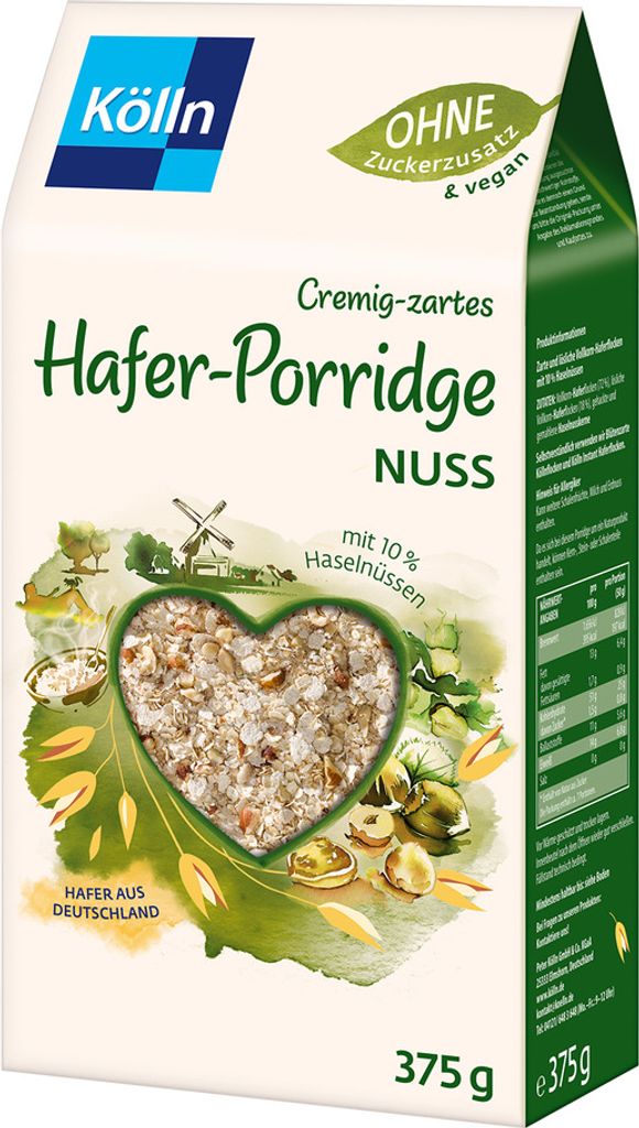 Kölln Hafer-Porridge Nuss, 375g