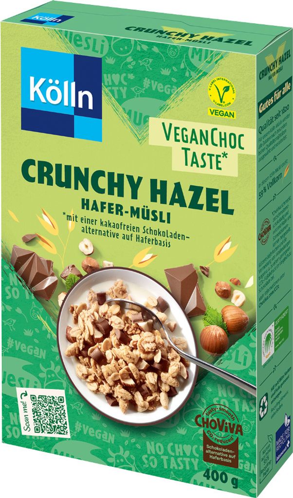 Kölln Müsli Crunchy Hazel Hafer-Müsli VeganChoc Taste, 400g