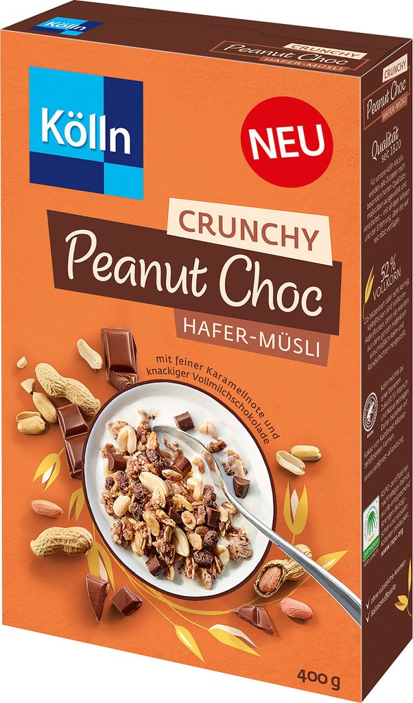Kölln Müsli Crunchy Peanut Choc, 400g