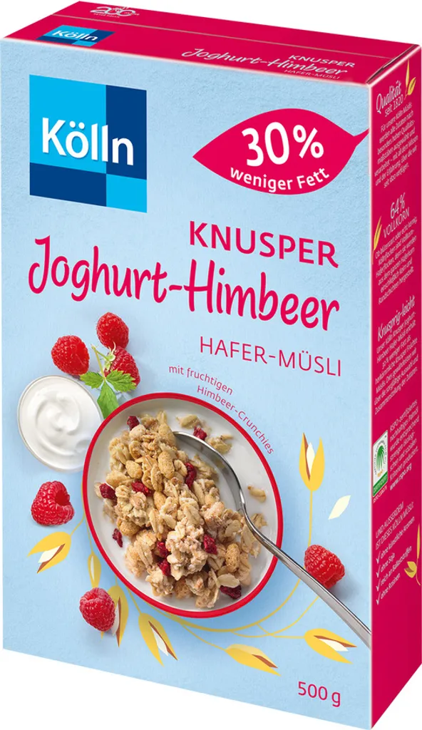 Kölln Müsli Knusper Joghurt-Himbeer, 500g