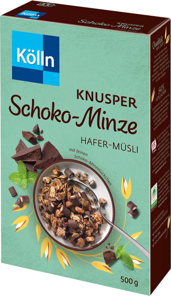 Kölln Müsli Knusper Schoko-Minze, 500g