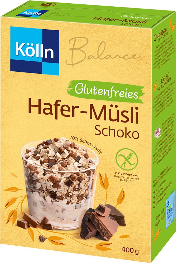 Kölln Schoko Glutenfrei Müsli 400,0 g